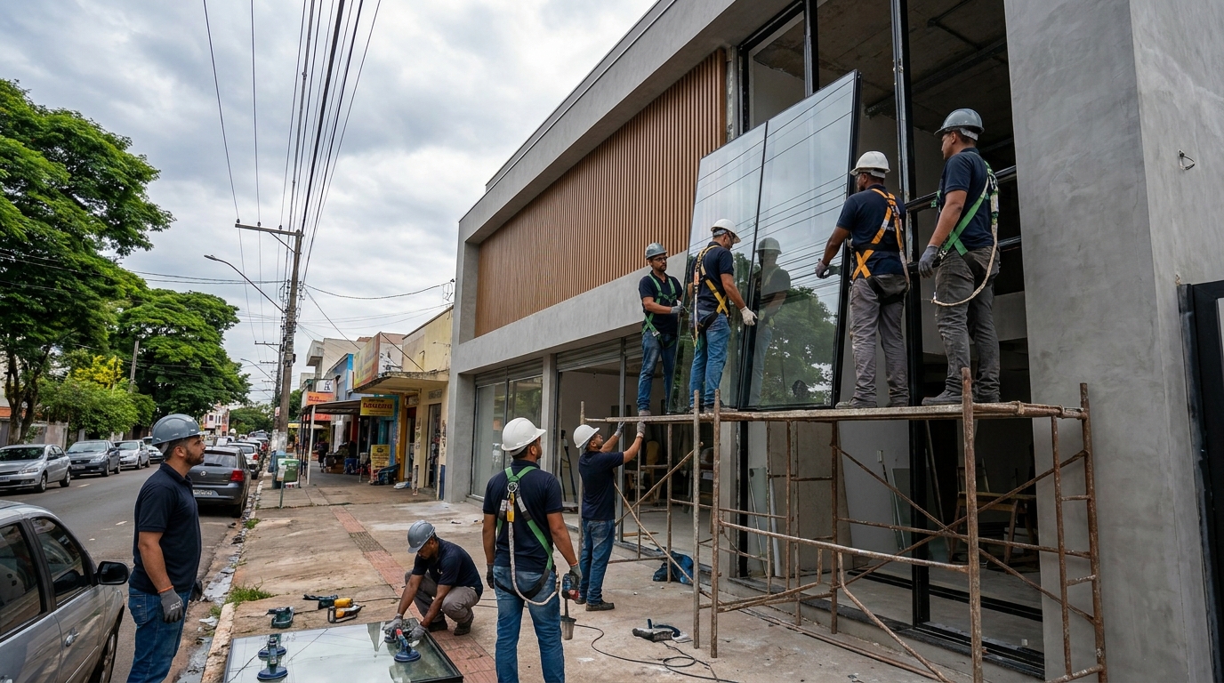 Fachada de Vidro em Carapicuíba‑SP